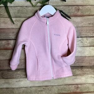 Columbia Baby Girl Pink Fleece Jacket Size 18-24 months
